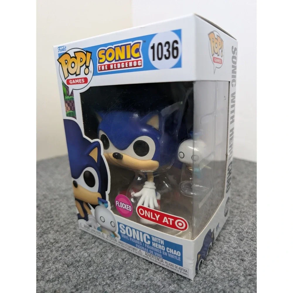 Funko‎ Pop! Vinyl: Sonic the Hedgehog Sonic with Chao (Flocked) Target Exclusive